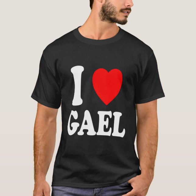 T-shirt I He Love Gael Épouse (Devant)