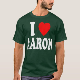 T-shirt I Heart (Amour) Aaron mignon jumelé couple conjoin
