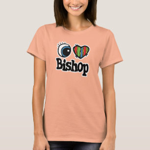 T-shirt I Heart (Amour) Évêque