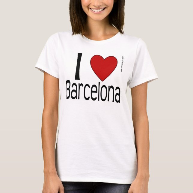 T-shirt I Heart Barcelona Shirt (Devant)