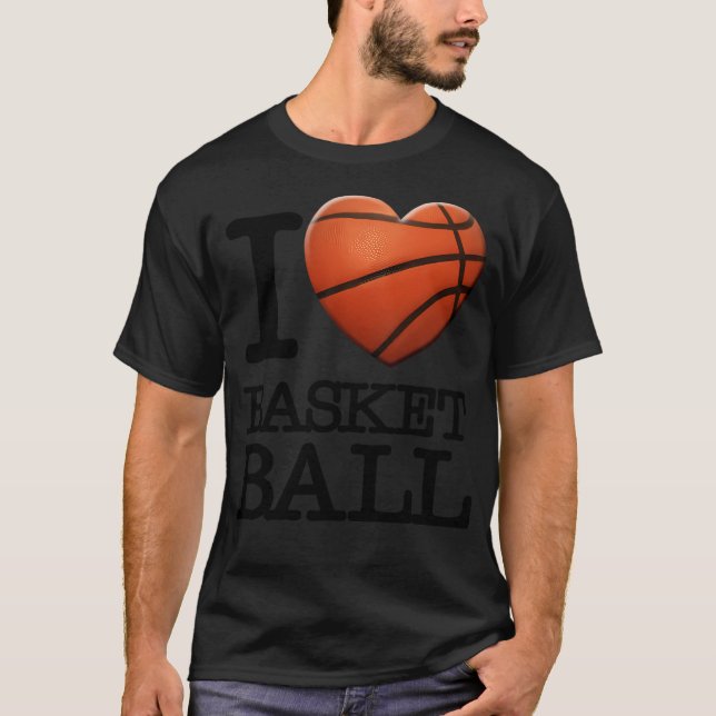 T-shirt I Heart Basketball (Devant)