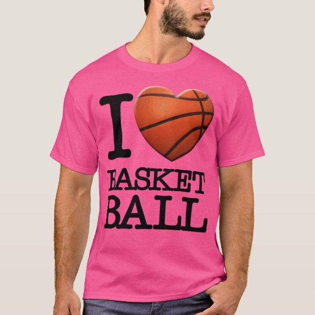 T-shirt I Heart Basketball (Devant)