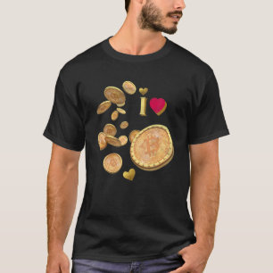 T-shirt I Heart Bitcoin Trader Miner Crypto Meme Coin