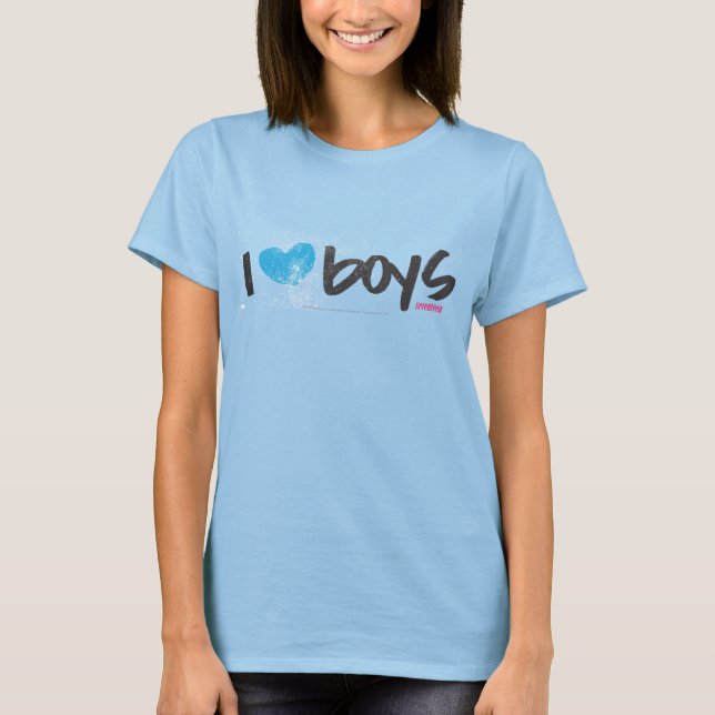 T-shirt I Heart Boys Aqua (Devant)