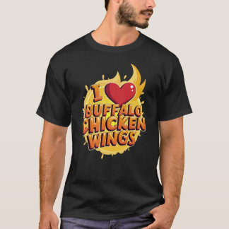 T-shirt I Heart Buffalo Chicken Wings