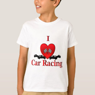T-shirt I Heart Car Racing