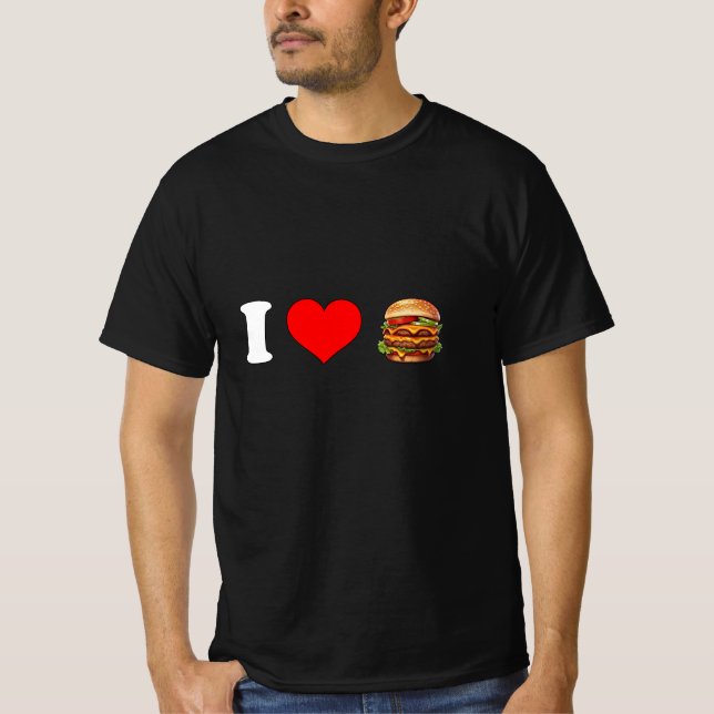 T-shirt I Heart Cheeseburgers (Devant)