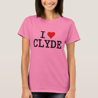 T-shirt I Heart Clyde Womens Ringer