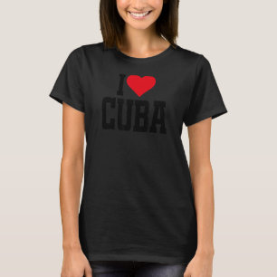 T-shirt I Heart Cuba with Red heart I love Cuba 1