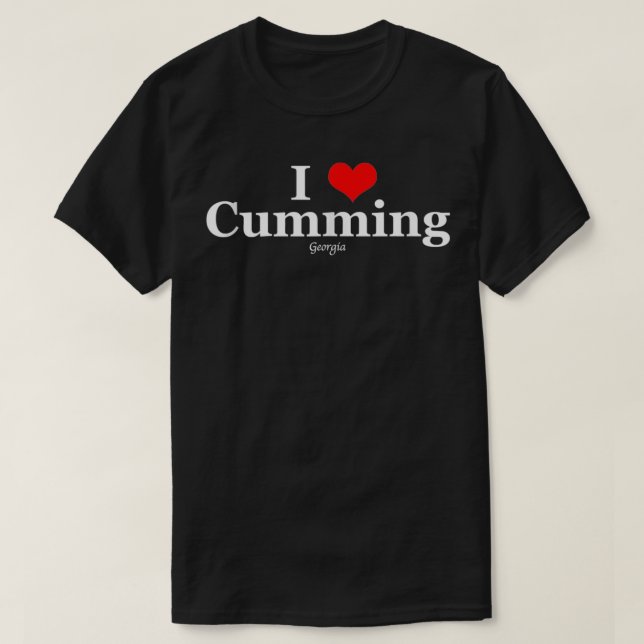 T-shirt I Heart Cumming, Débardeur de Géorgie (Design devant)