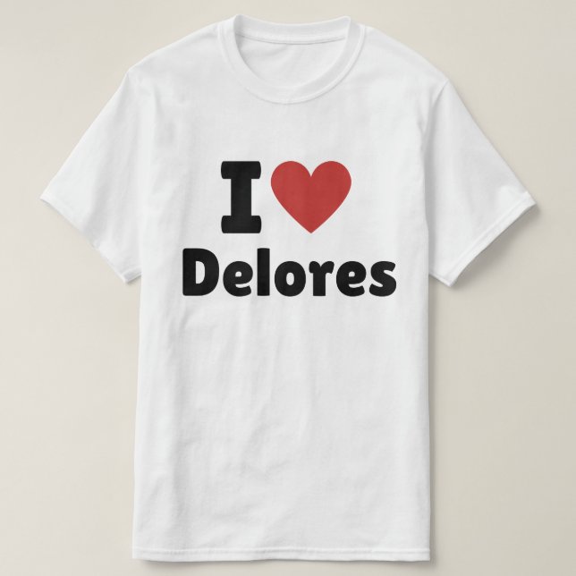 T-shirt I Heart Delores (Design devant)