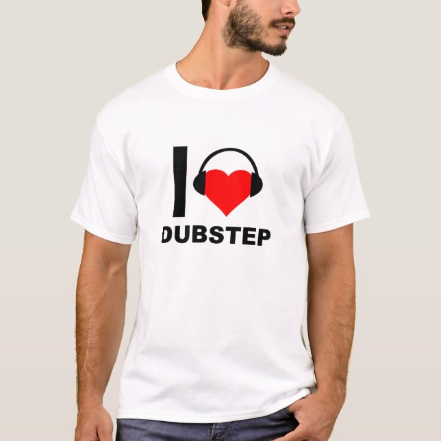 T-shirt I Heart Dubstep Funny (Devant)