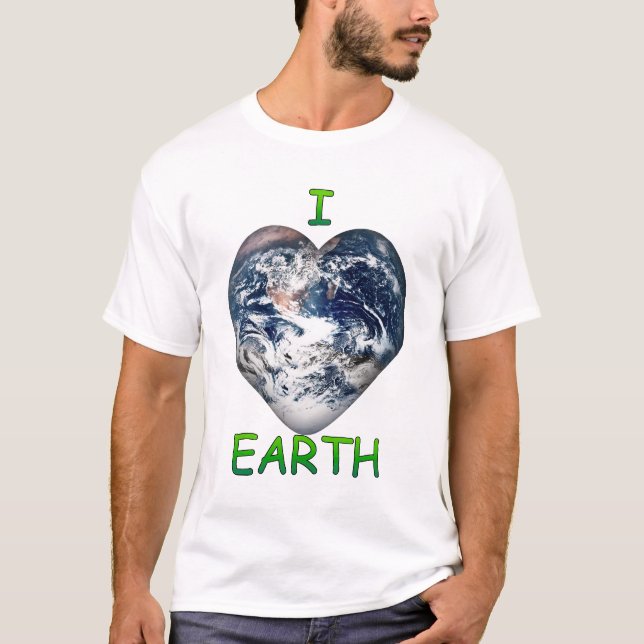 T-shirt I Heart Earth (I ♥ Earth) (Devant)