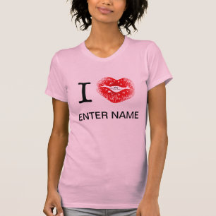 T-SHIRT I_HEART___, ÉCRIVENT LE NOM