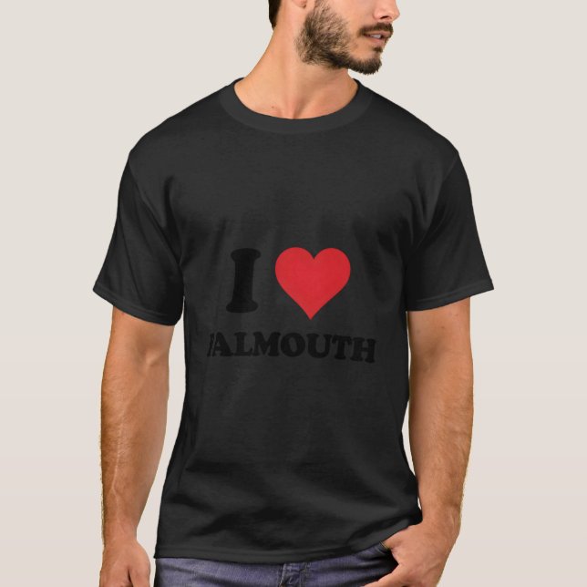 T-shirt I Heart Falmouth Love Uk (Devant)