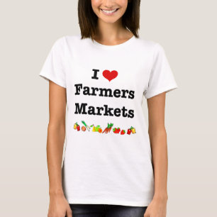 T-shirt I Heart Farmers Marchés