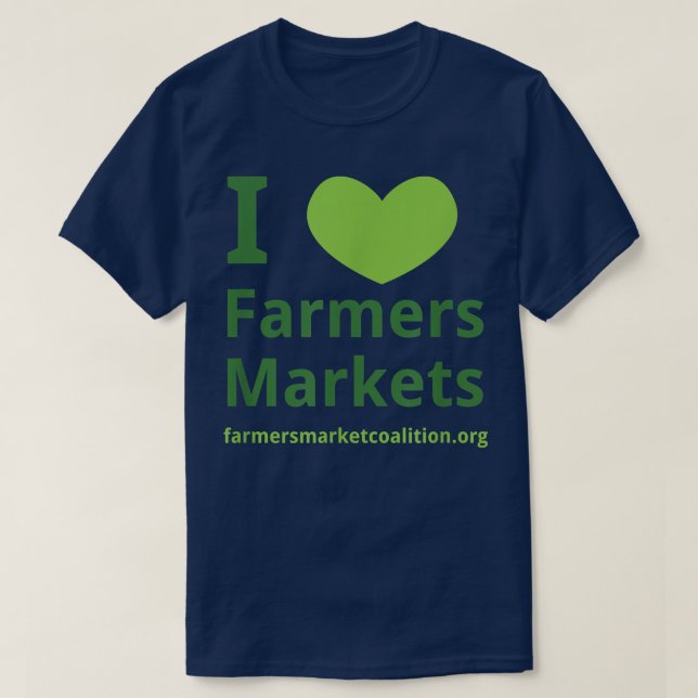 T-shirt I heart Farmers Markets  (Design devant)