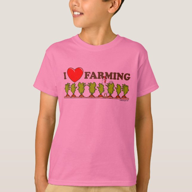 T-shirt I Heart Farming (Devant)