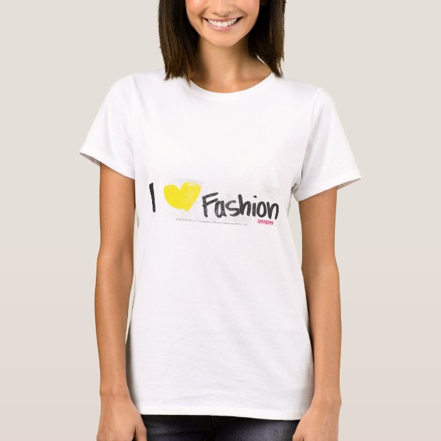 T-shirt I Heart Fashion Yellow (Devant)
