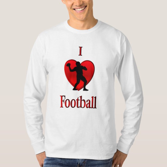 T-shirt I Heart Football (Devant)