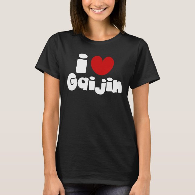 T-shirt i heart Gaijin (Devant)