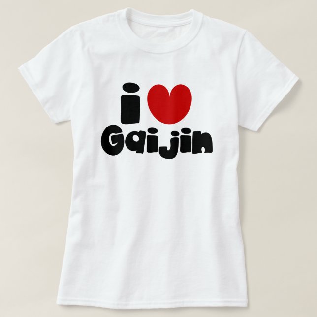 T-shirt i heart Gaijin (Design devant)