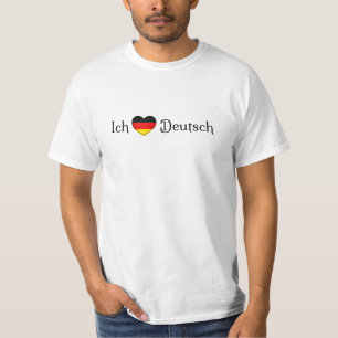 T-shirt "I Heart German" Favori Language School Sujet
