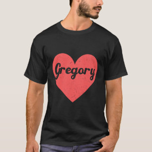 T-shirt I Heart Gregory - Premiers Noms Et Coeurs J'Aime G