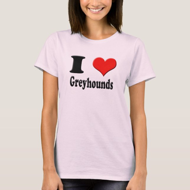 T-shirt I Heart Greyhounds Tee (Devant)