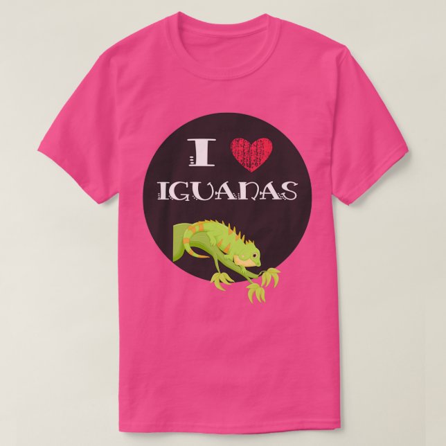 T-shirt I Heart Iguana Lover Cadeau 5 (Design devant)