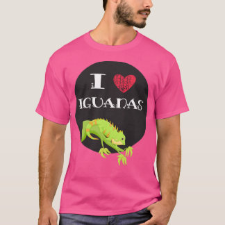 T-shirt I Heart Iguana Lover Cadeau 5