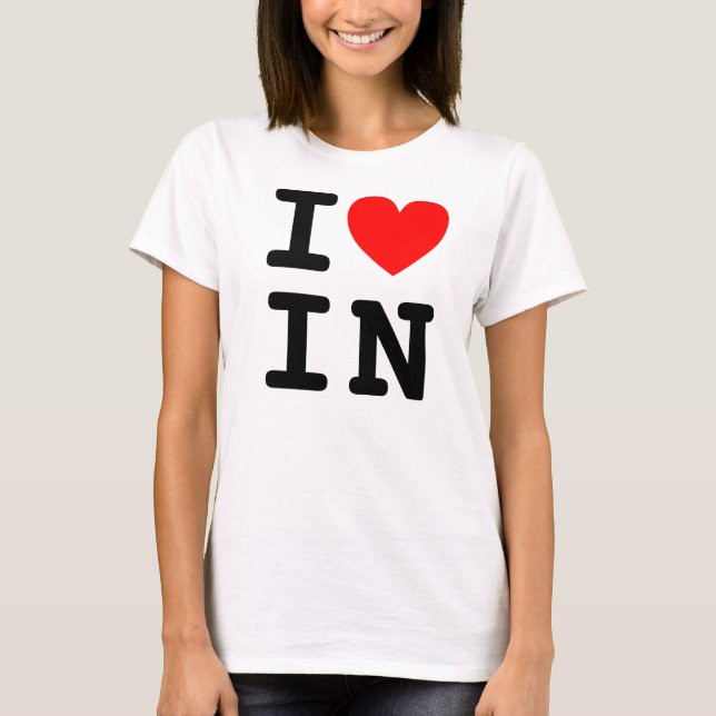 T-shirt I Heart IN Shirt (Devant)
