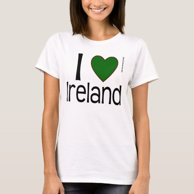 T-shirt I Heart Ireland (Devant)