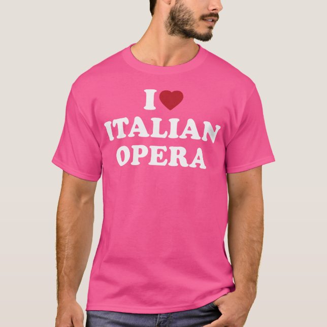 T-shirt I Heart Italian Opera (Devant)