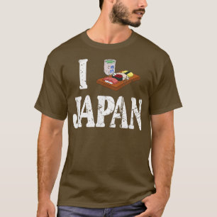 T-shirt I Heart Japan I Love Japanese Sushi Love Japan Kaw