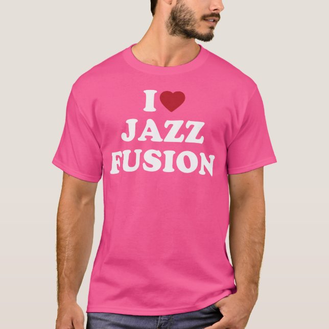 T-shirt I Heart Jazz Fusion (Devant)