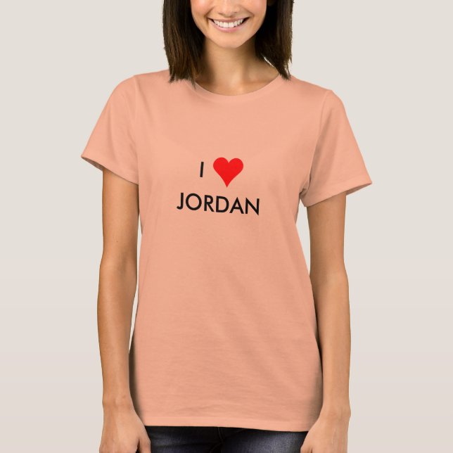 T-shirt i heart jordan (Devant)