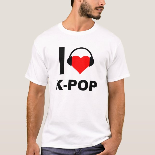 T-shirt I Heart K-Pop Funny (Devant)