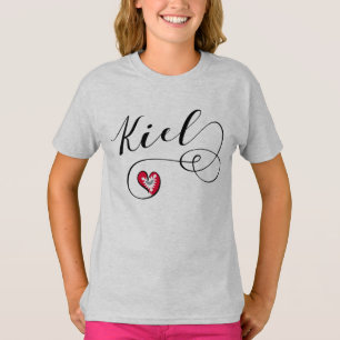 T-shirt I Heart Kiel, Allemagne, allemand
