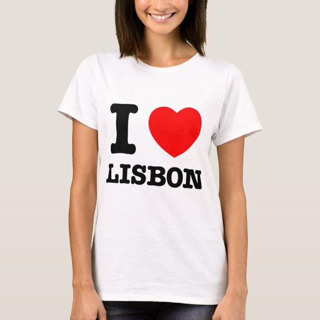 T-shirt I Heart Lisbonne (Devant)