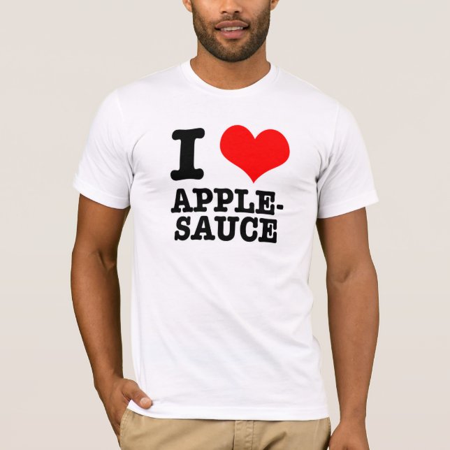 T-SHIRT I HEART (LOVE) APPLESAUCE (Devant)