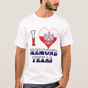 T-shirt I Heart Love Bremond Texas