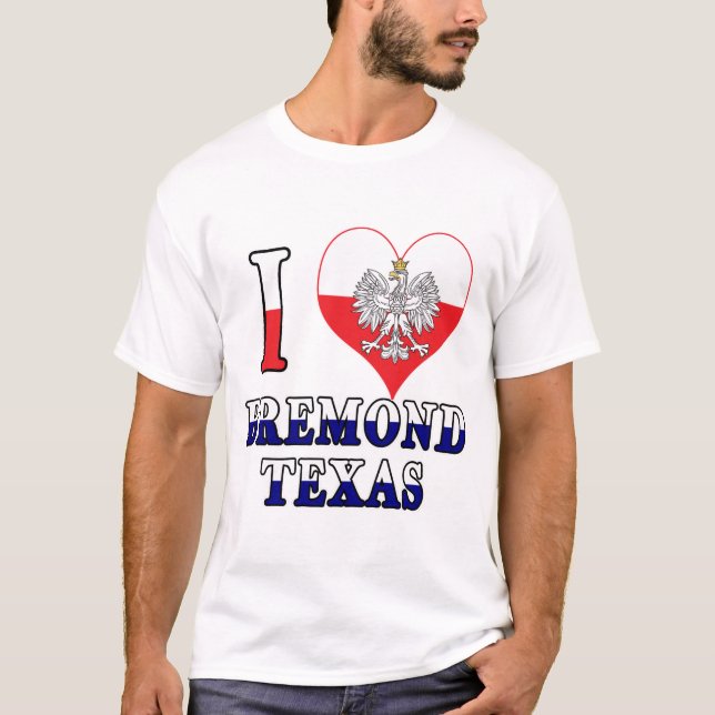 T-shirt I Heart Love Bremond Texas (Devant)