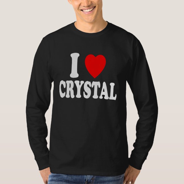 T-shirt I Heart Love Crystal Cute Matching Couple Spouse (Devant)