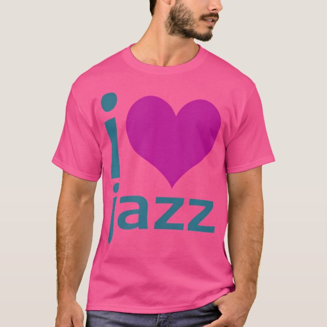 T-shirt I Heart (Love) Jazz (Devant)
