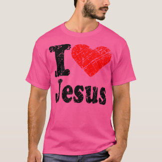 T-shirt I Heart Love Jesus Christ Christian Quote n Kid