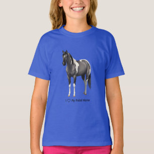 T-shirt I Heart (Love) My Grulla Pinto Paint Horse