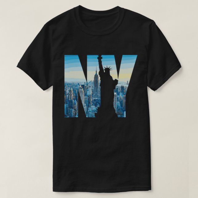 T-shirt I Heart Love NY New York City NYC Classic Police (Design devant)