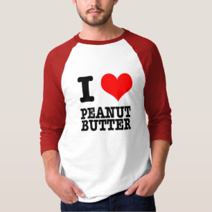 T-SHIRT I HEART (LOVE) PEANUT BETTER