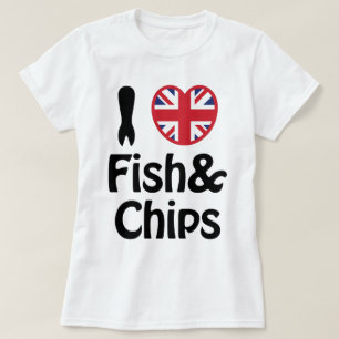 T-shirt I Heart [Love] Poisson & Chips